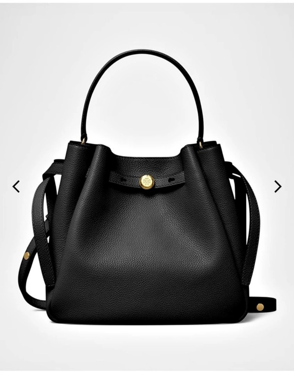 Tory Burch Romy Bucket Bag Black